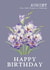 gladiolus birth Birthday Card 10401 created by Summer Lane Studio