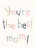 Cute Hand-lettered Card fro Mom created by Jenni Ahlberg - Jeah Design