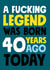 Fucking legend born 40 years ago today created by Roll Creative