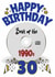 Happy 30th Birthday- Best of the 90s Music CD Blue Card created by ShortRound888