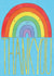 Rainbow Thank You Card created by Helen Morgan Illustration