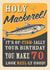 Retro Adult Mackerel Fish 70th Birthday Card created by Emoticology Cards
