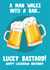 Lockdown Beer Birthday Card 37424 created by Bizzi Lizzi
