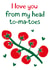 tomatoes love Valentines Day Card 18611 created by Jive Prints