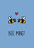 bee mine Valentines Day Card 10225 created by Emma Moules