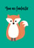 fantastic fox Love & Friendship Card 10728 created by Chameleon and Co