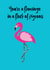 flamingo flock Love & Friendship Card 32952 created by Chameleon and Co