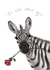 zebra animal Valentines Day Card 13392 created by Beth Goodwin