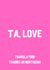 ta love Thank You Card 12290 created by A lovely thought