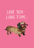 dachshund sausage dog Birthday Card 39858 created by JOLLY AWESOME