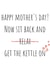 Cheeky Mothers Day Card - Mum - Now Sit Back And Get The Kettle On created by Amy (Hedgecards)