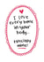 Love every Valentines Day Card 11089 created by Blue Kiwi Design