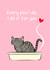I Poo For You Card - Tabby Cat created by Tessa Cheung