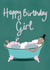 girl bubbles Birthday Card 21083 created by Soph AC Studio