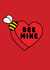 bee pun Valentines Day Card 17237 created by @sophie robbens