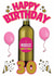 Happy 30th Birthday Niece - Personalised Wine Bottle Card - 90s kid created by ShortRound888