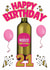 Happy 21st Birthday Niece - Personalised Wine Bottle Card created by ShortRound888
