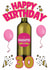 Happy 30th Birthday Daughter - Personalised Wine Bottle Card - 90s kid created by ShortRound888