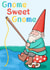 Funny Gnome Pun New Home Card - Fishing - Gnome Sweet Gnome created by Katherine Lynas