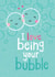 bubble love Valentines Day Card 44656 created by Gingerbred
