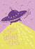 UFO Birthday Card created by Nelly's Treasures