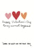 current heart Valentines Day Card 42523 created by Rosie Johnson Illustrates