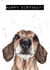 Happy birthday dachshund / sausage dog card created by Bramble Designs