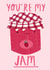 jam raspberry Valentines Day Card 17632 created by Isabella