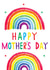 rainbow colourful Mothers Day Card 17740 created by Earlybird