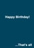 that is all that's all Birthday Card 13939 created by Sachy Cards