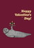 seal bowtie Valentines Day Card 46162 created by Martina Scott