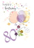 80 Age Milestone Balloons and Confetti Birthday Card created by SABIVO Design by Sabina