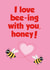 honey love Valentines Day Card 17863 created by Tickled Pink