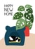 Modern New Home Card - Cat Bed - Happy New Home created by Gaukycreates
