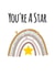 you're a star rainbow Congratulations Card 16260 created by The Arty Apples Limited