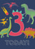 illustration Dinosaur Birthday Card 21150 created by LJRanson Design