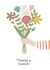 bunch flower Thank You Card 21277 created by Aspyn + Elodie