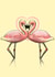 love flamingo Valentines Day Card 47050 created by Charlotte Oxenham