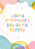 Cute Mothers Day Card - Nanny - 1st Mothers Day As My Nanny created by Joanne Hawker