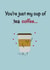 cup coffee Valentines Day Card 41856 created by Andy Bailey