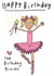 ballerina sport Birthday Card 4676 created by Che Dyer