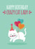 Happy Birthday crazy cat lady created by Blush & Blossom 