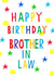 brother in law bright Birthday Card 17748 created by Earlybird