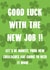 congrats congratulations New Job Card 17073 created by SnailMail