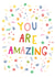 amazing confetti Congratulations Card 12945 created by Emma Henderson