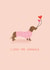 love sausage Valentines Day Card 21280 created by Hannah Nolloth