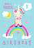 Children's Magical Unicorn 1st birthday card created by Dale Simpson
