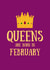 February Queen Birthday Card 45334 created by SJdesigns