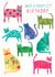 cats illustration Birthday Card 19480 created by The Boy and the Bear