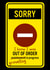 out of order apology Sorry Card 47202 created by CattleShed